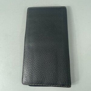 Coach Black Leather Checkbook Jacket/Case/Cover